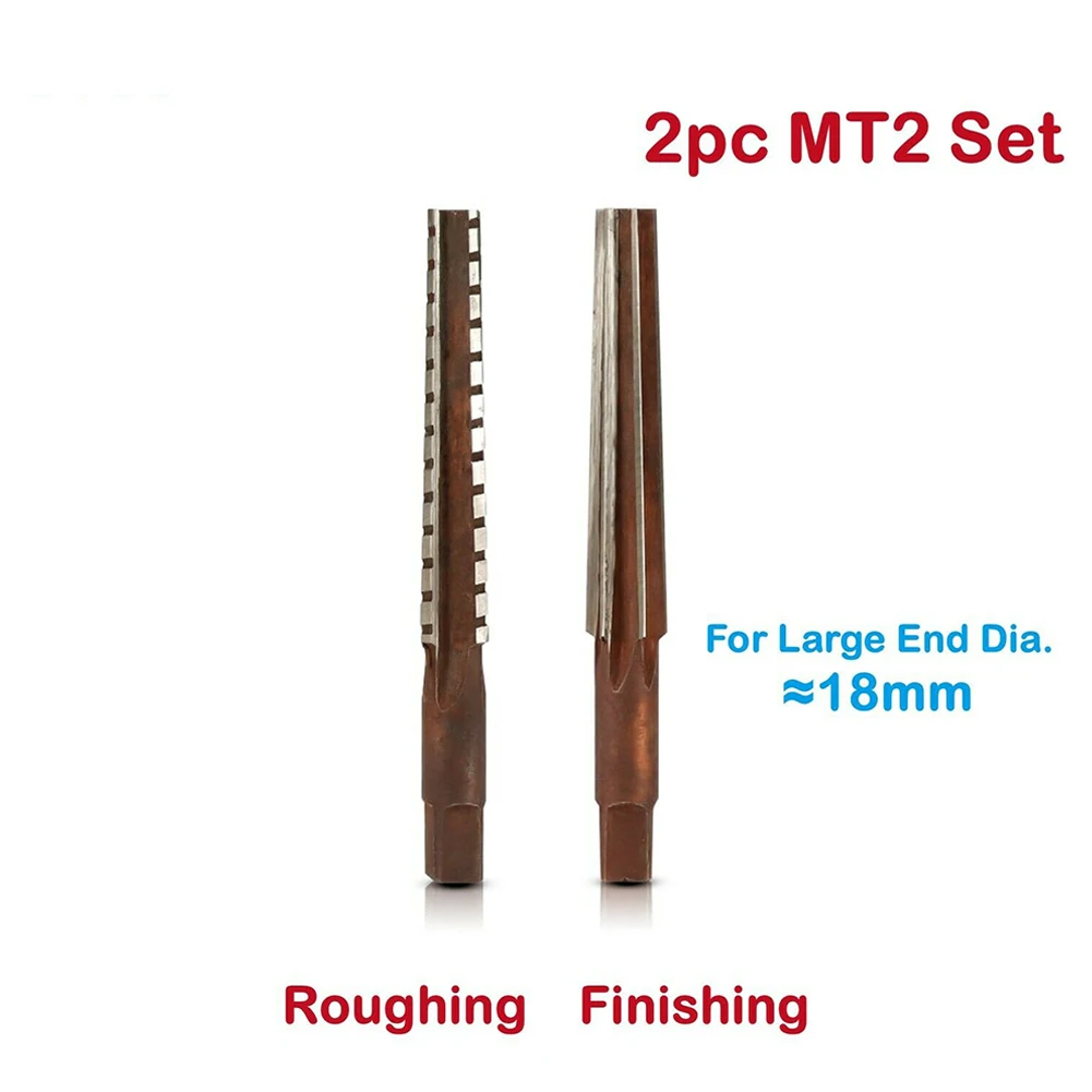 MT1/MT2/MT3/MT4/MT5 Morse Tapered Socket Hand Reamers Roughing Finishing Set For Repairing Cleaning Morse Taper Spindle Hole