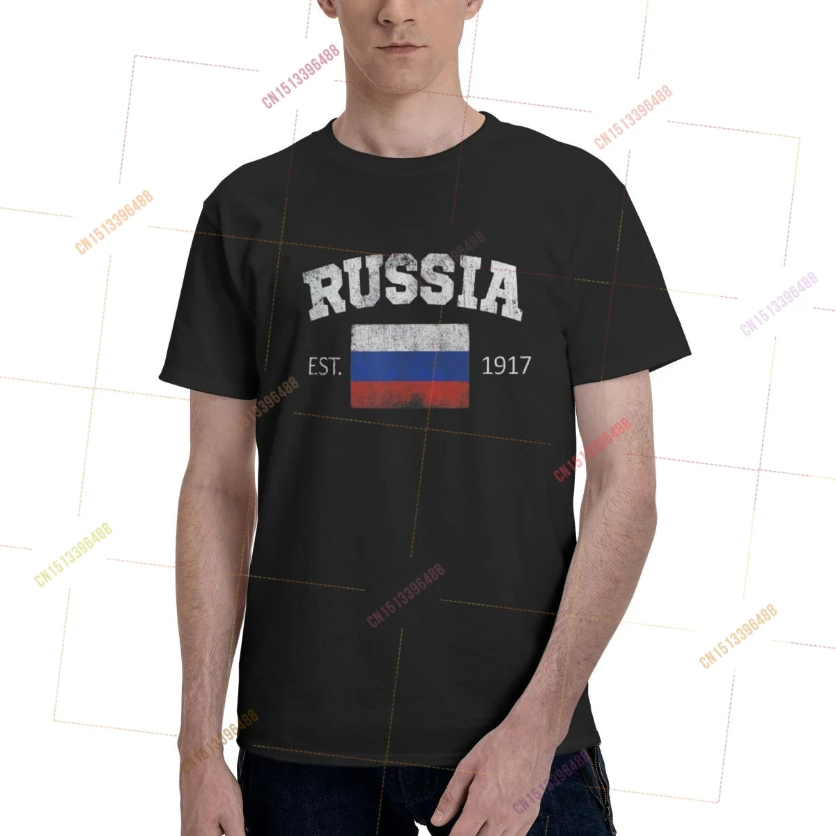 100% Cotton Russia t shirts Men Women Clothing T-Shirts Tops Tees S-6XL