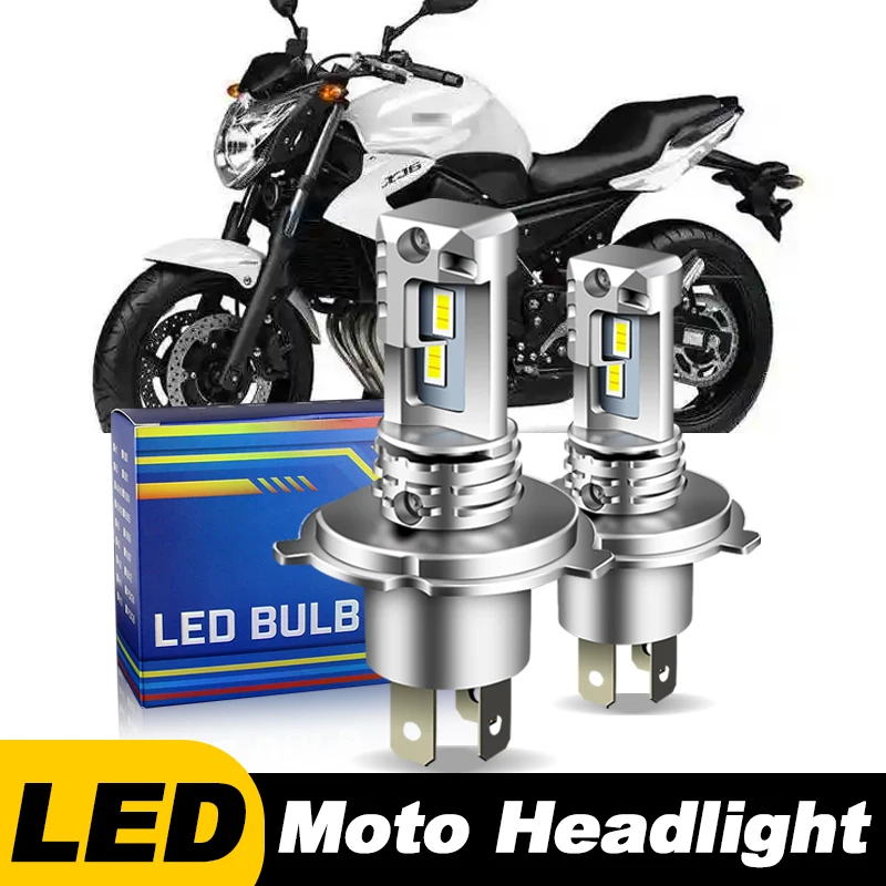 1pc/2Pcs Motorcycle Headlights For Yamaha XJ6, XSR 700 XTribute XSR 900 H4 HS1 LED Headlamp Hi/Low Beam Bulb 12000lm CANbus