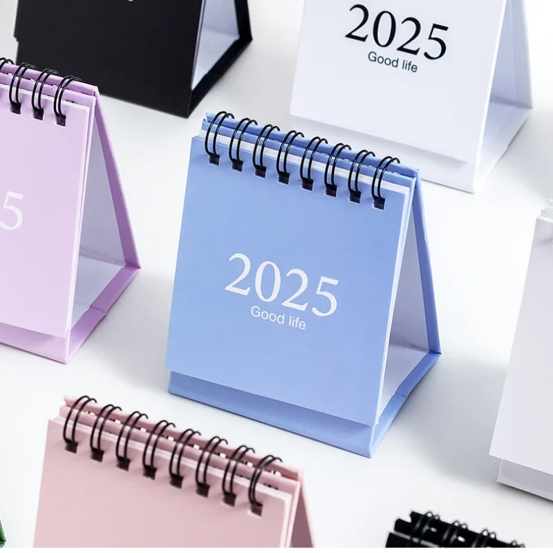 2025 Calendar Simple Mini Desk Calendar Kawaii To Do List Daily Schedule Table Planner Home Office Stationery Supplies