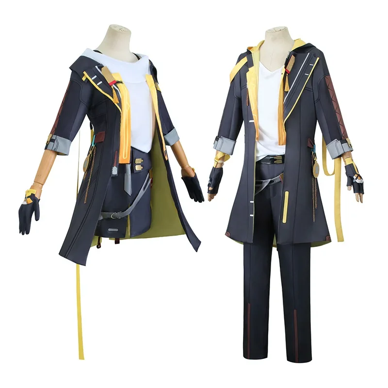 Honkai Star Rail Trailblazer Place Caelus Cosplay Costume Halloween Anime Carnival Party Men's Women's Uniform Including Gloves