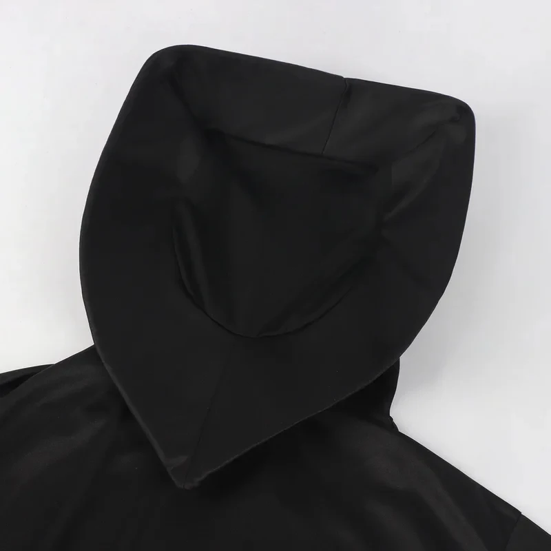 

☣2026 New Halloween Demon Ghosts Costume for Men Women Black Scream Death Demon Grim Reaper Cospaly Robe with Gloves No Sickl☣~!