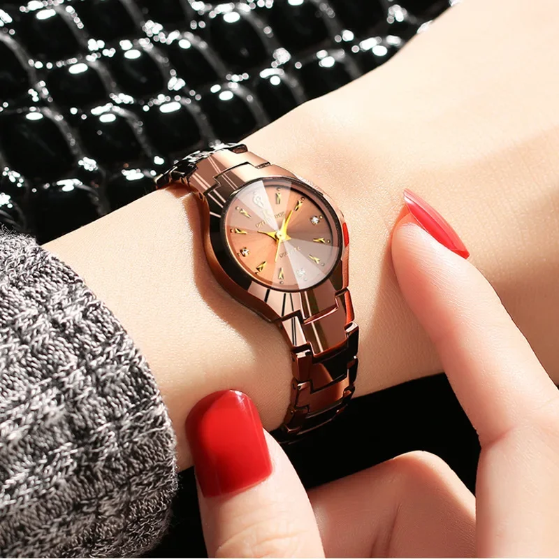 Ultra-thin waterproof women's  Watch Quartz Mechanical watch Tungsten steel women's watch Men's Couple bracelet