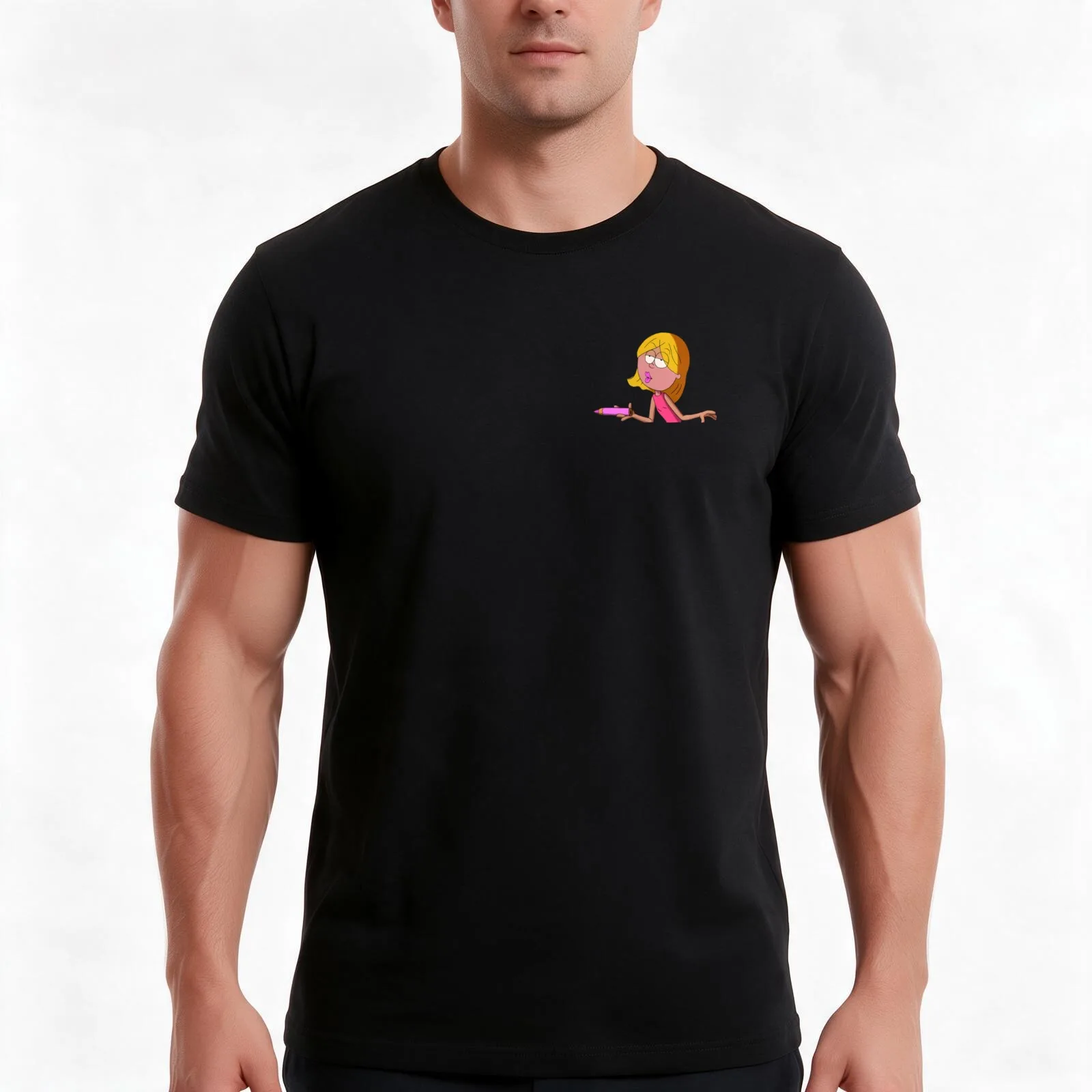 Lizzie McGuire Lipstick T-Shirt Summer Casual Cotton Tee Oversized Streetwear Tops Vintage Graphic Print Unisex Men Women