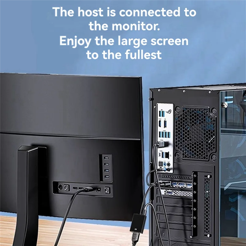 DIGIT-VGA-zu-kompatibler Adapter-Konverter mit Audio- und Power-AV-Konvertern für PC, PS4/PS5, Set-Top-Box, TV, Monitor