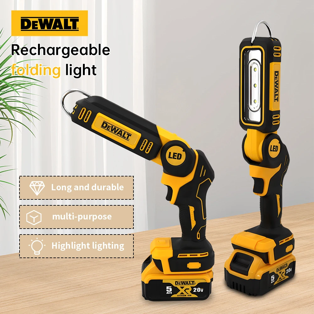 Dewalt High Power LED Rechargeable Outdoor Lamp Portable Camping Lights Work Light Searchlight For 20V Battery