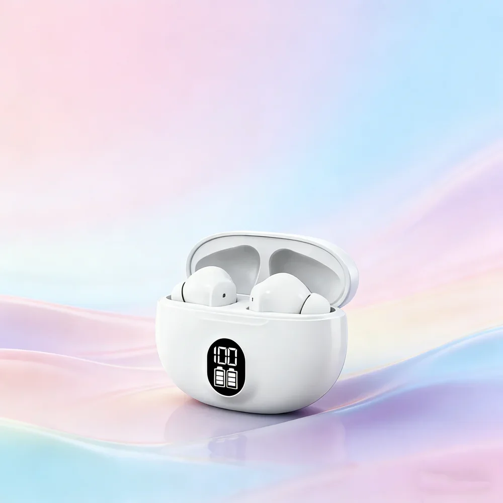 TWS Wireless Headphones Game Bluetooth Headphones with Microphone Noise Reduction High Fidelity Bass Earphones for phones