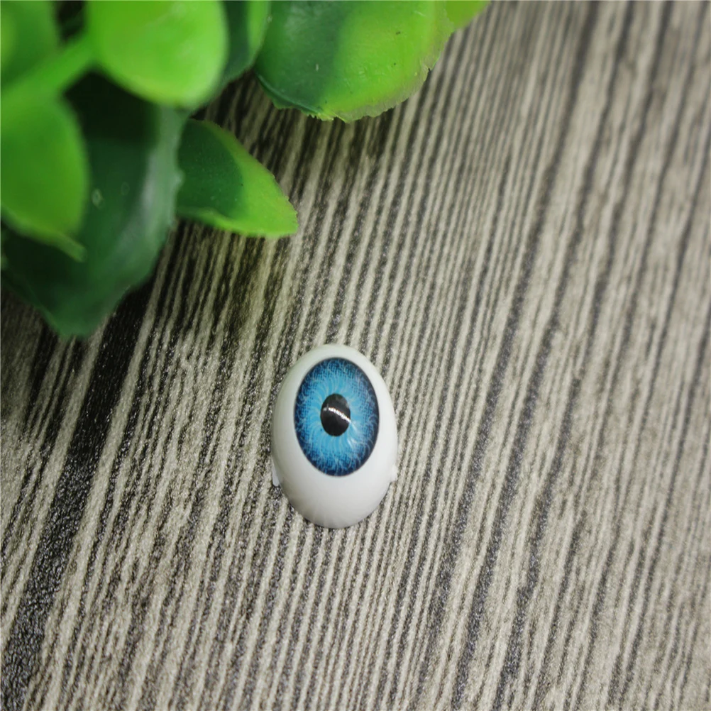 100Pcs DIY Crafts Eyes Accessories 1.2x1.2cm Lifelike Plastic Eyeballs for Art Projects Festival Home Decorations Mixed Color