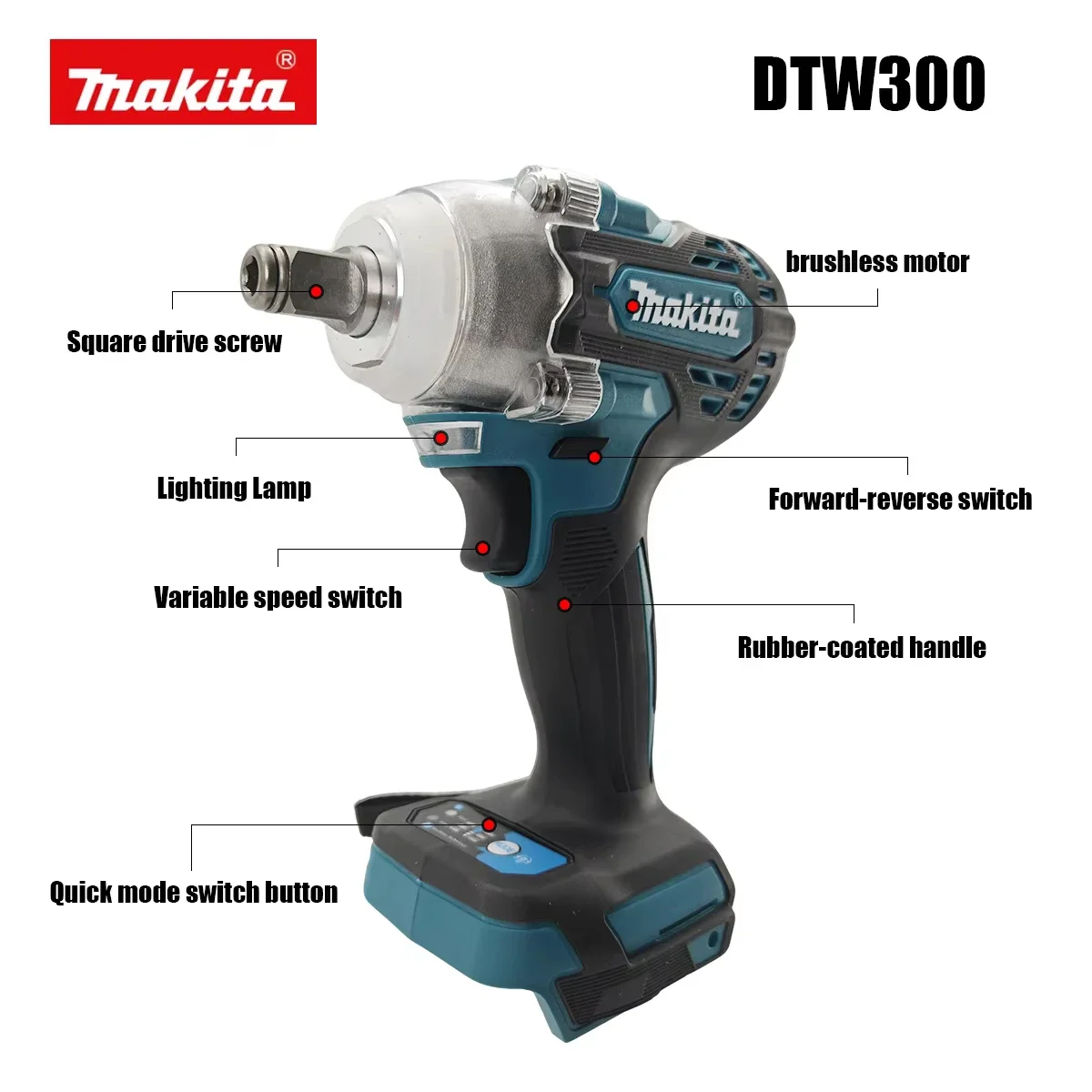 マキタ18Vバッテリー対応、DTW300インパクトレンチ(ブ - Makita Drill Dtw300 のレビューと価格