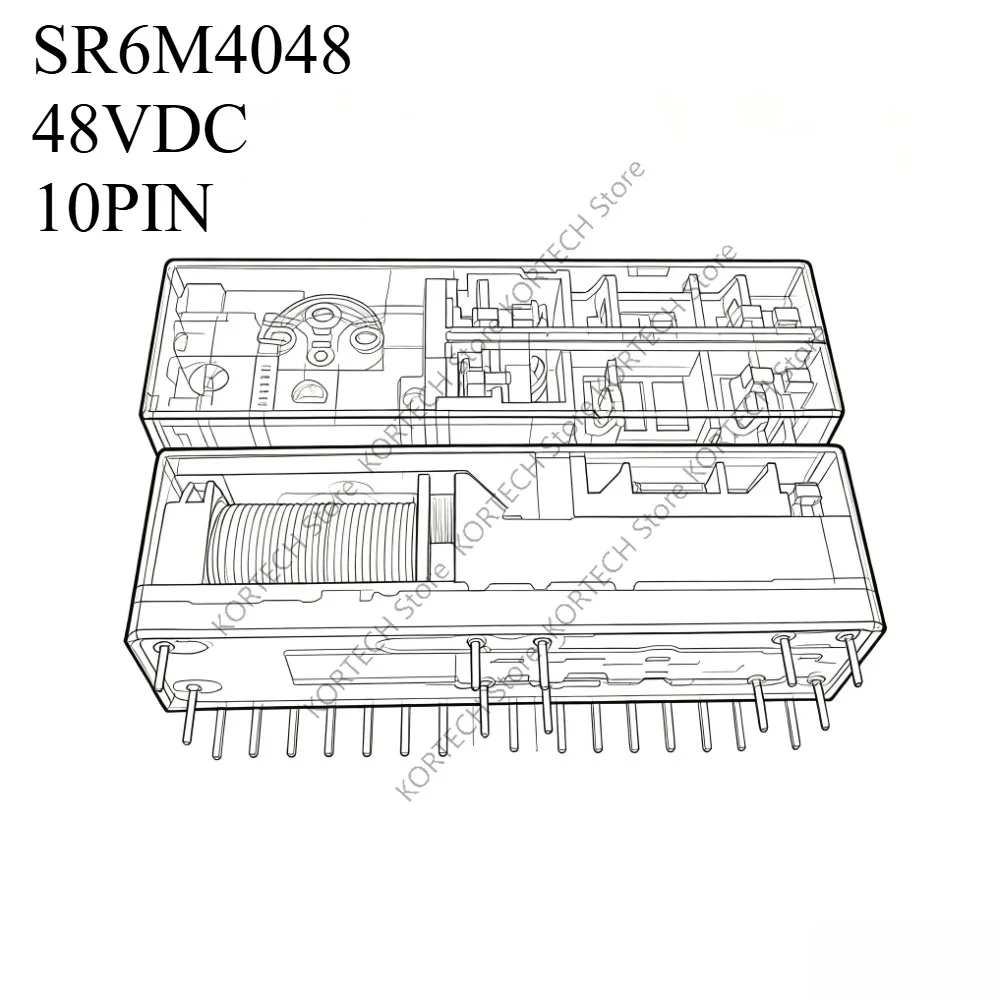 Original Relay SR6M4048 48VDC 10PIN safety Relay