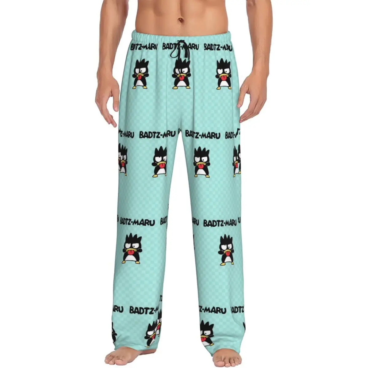 

Custom Printed BADBADTZ-MARU Pajama Pants Men Cool Penguin Sleep Sleepwear Bottoms with Pockets