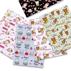 Hello Kitty 140x50CM Cartoon Polyester cotton fabric Patchwork Tissue Kid Home Textile Sewing Doll Dress Curtain cotton Fabric