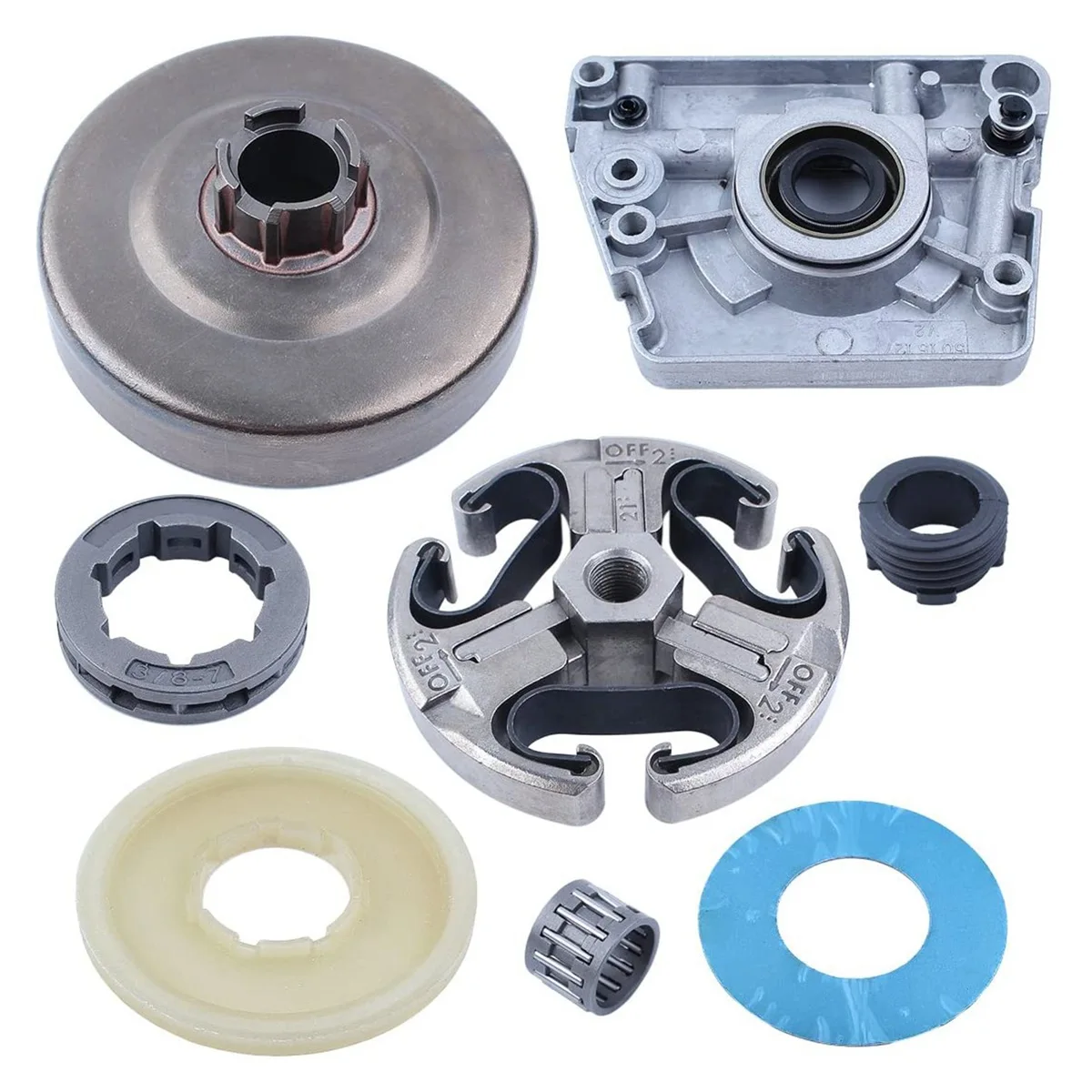 AA26P مخلب طبل مضخة زيت دودة والعتاد غطاء غبار غسالة ل Husqvarna 268 272 66 61 بالمنشار 3/8 بوصة-7T ضرس إبرة تحمل