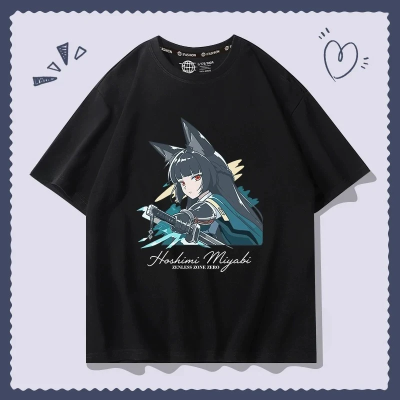 Zenless Zone Zero T Shirts Men Women Clothing Fashion Hip Hop Short Sleeve T Shirt Summer High Quality Cotton Oversized T-shirt