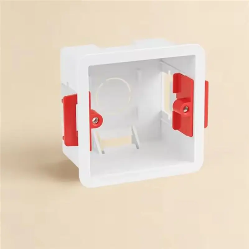 ABUI-4Pcs Type-86 Flush-Mount Junction Boxes For Plasterboard, Suitable For Recessed Electrical Installations