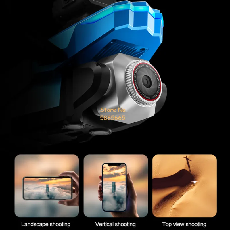 4K ESC Borstelloze Optische Stroom Hover FPV Afstandsbediening Met Scherm Drone 2.4G Obstakel vermijden 3D Roll Headless RC Quadcopter