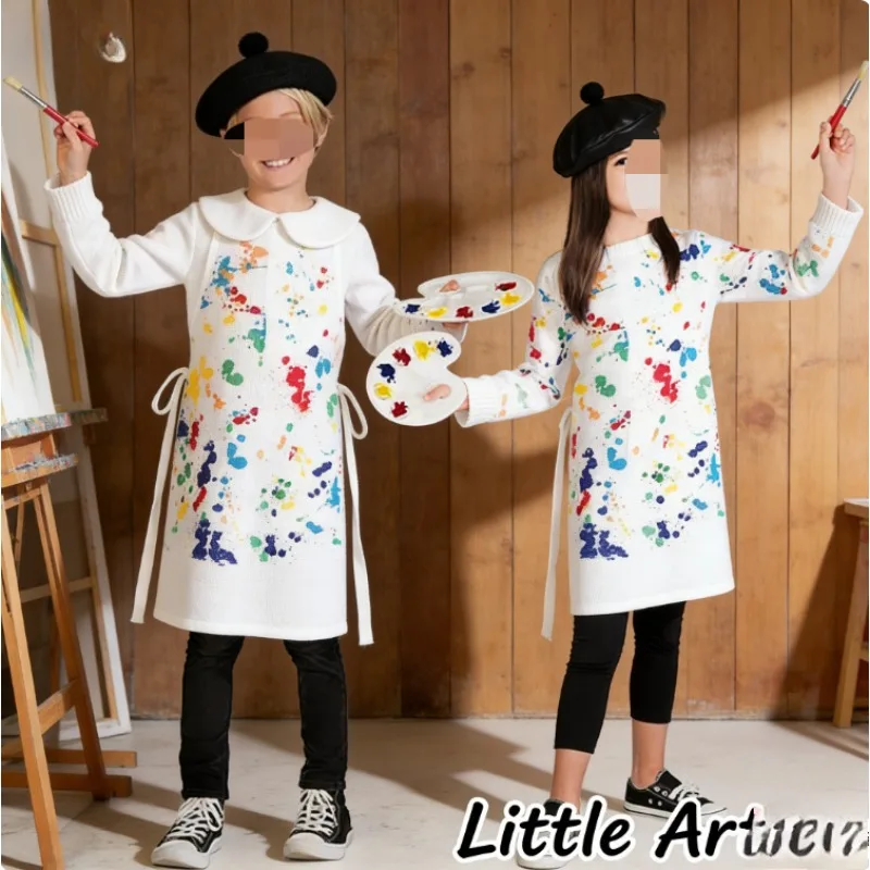 

Childrens Painter Dress Up Costume Career Cosplay Show Outfit For Kindergarten Performance