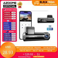 AZDOME M330 Dash Cam English Voice Control 1296P Mini Car DVR WiFi Camera for Vehicle Night Vision G-Sensor 24H Parking Monitor