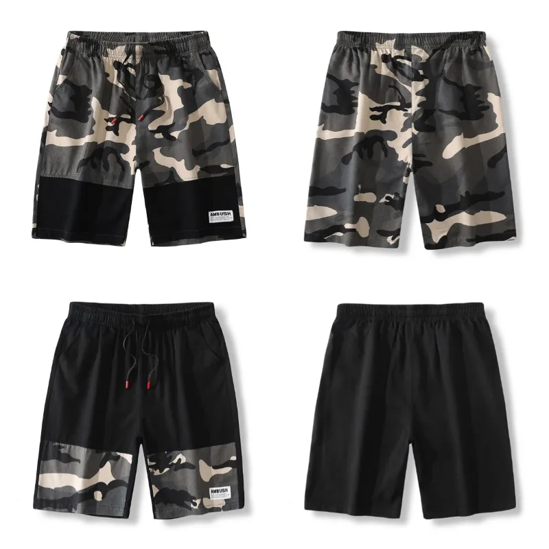 

Men's Fashion Trend Lightweight Breathable Camouflage Shorts for Outdoor Cycling Loose and Comfortable Five Quarter Shorts