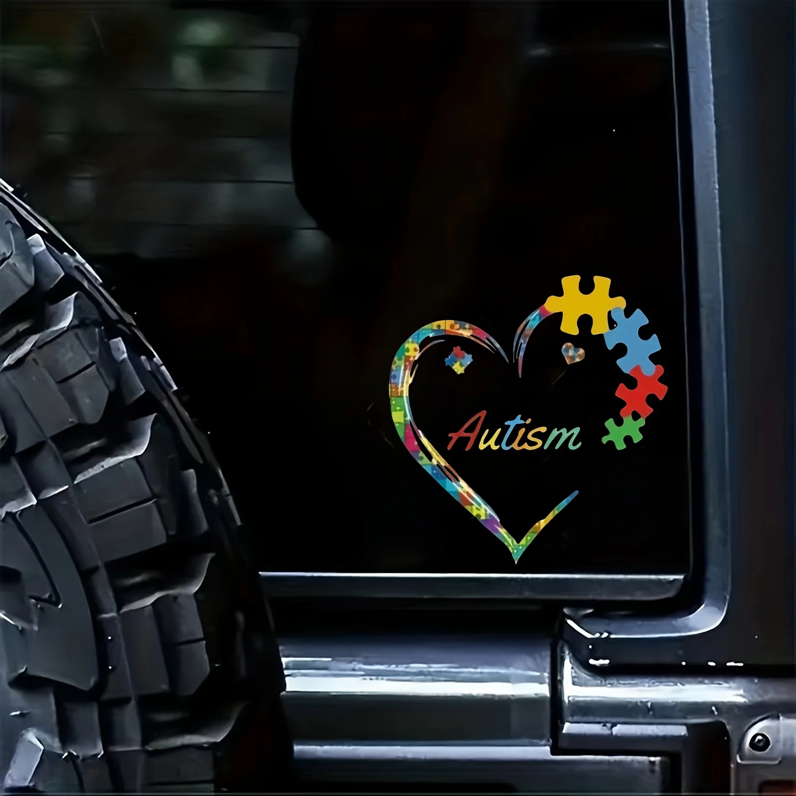 

1pc Unique Autism Awareness Vinyl Sticker, Waterproof Decal for Car Motorcycle Laptop Refrigerator Wall