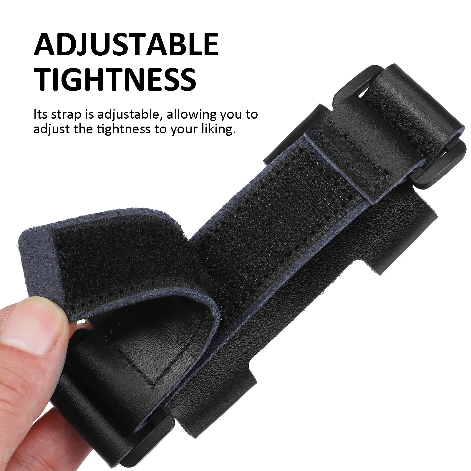 

French Horn Hand Guard PU Adjustable Non-Slip Strap Secure Hand Grip Playing Accessory Horn Handle Cover Protector