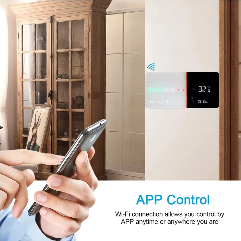 Smart Wifi Thermostat For Water / Floor Heating Electric/ Gas Boiler Works For Alexa Google Home