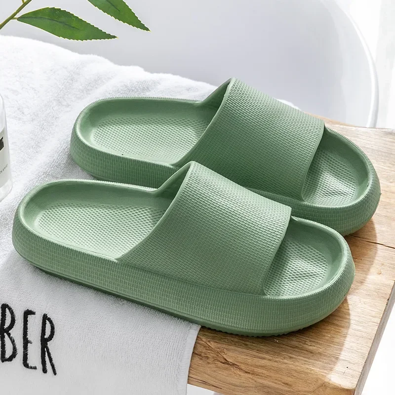 

Summer Cloud Slippers Indoor Home Women Casual Soft Soled Flip Flops Bathroom Anti Slip Sandals Outdoor Men Beach Slides Shoes