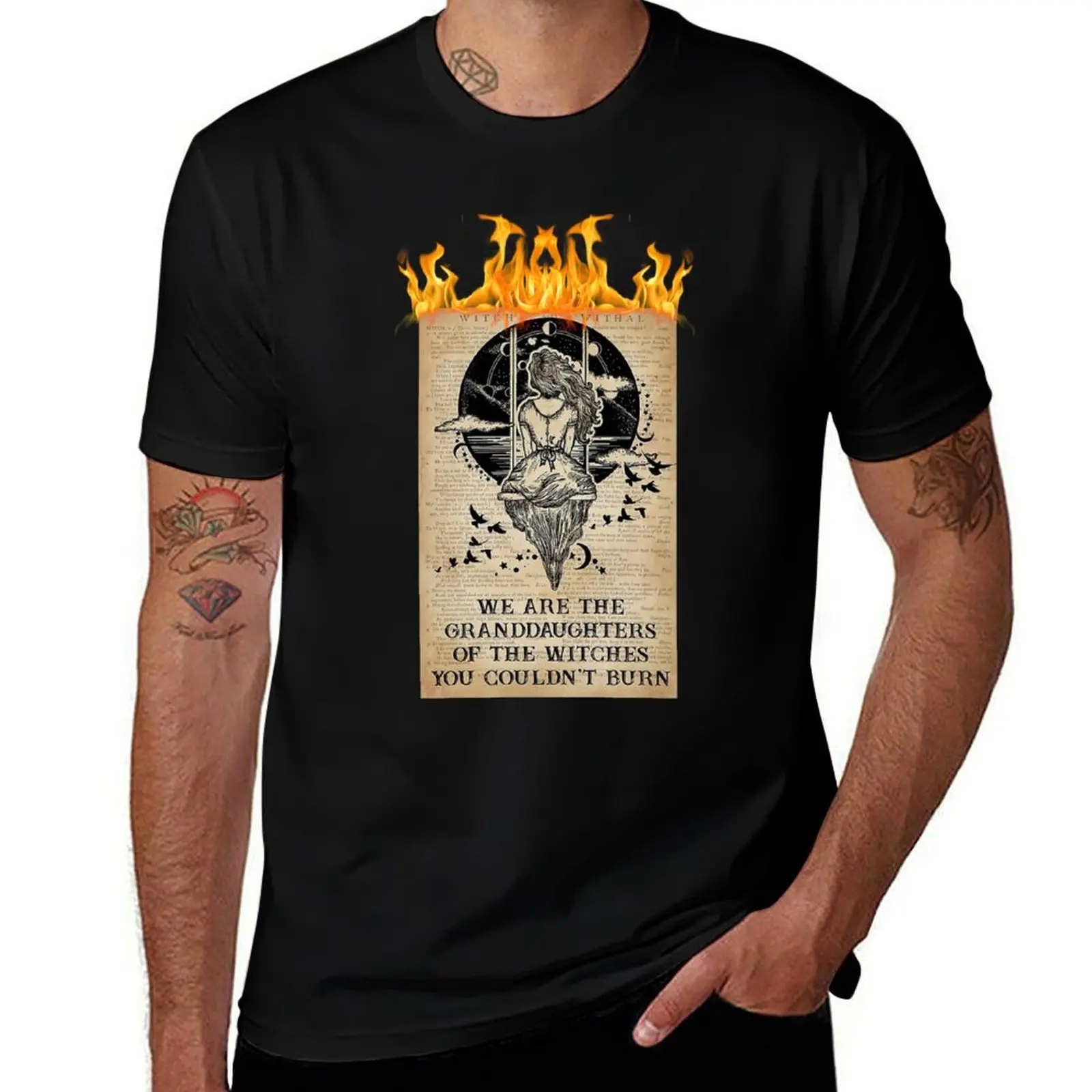 

We are the granddaughters of the witches you couldn't burn T-Shirt graphic shirts custom t-shirts plain black t shirts men