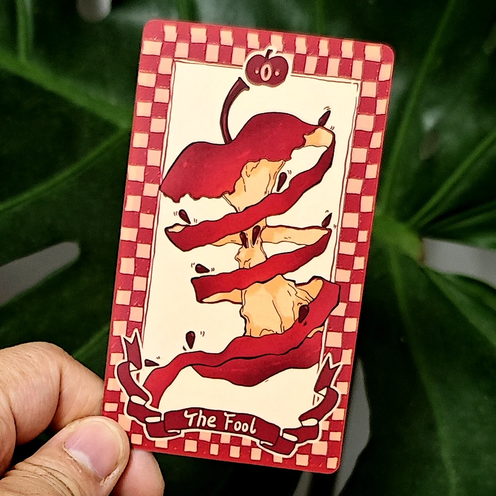 Apple Tarot Deck 79 Stück Tarotkarten 10,3 * 6 cm Out of Curiosity über die Äpfel im Garten von Eden