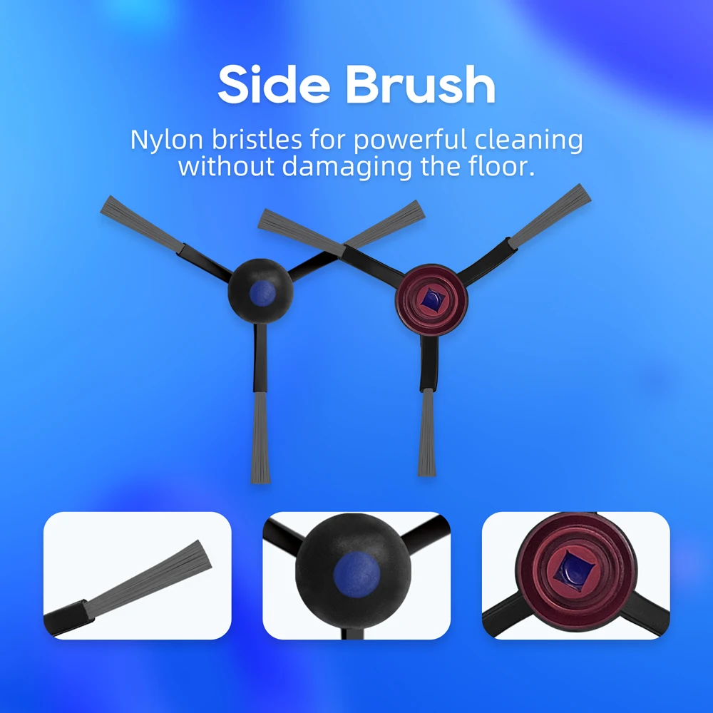 Compatible For ECOVACS DEEBOOT T30 OMNI / T30 PRO OMNI Spare Parts Main Side Brush Hepa Filter Mop Cloth Dust Bag Consumables view 4