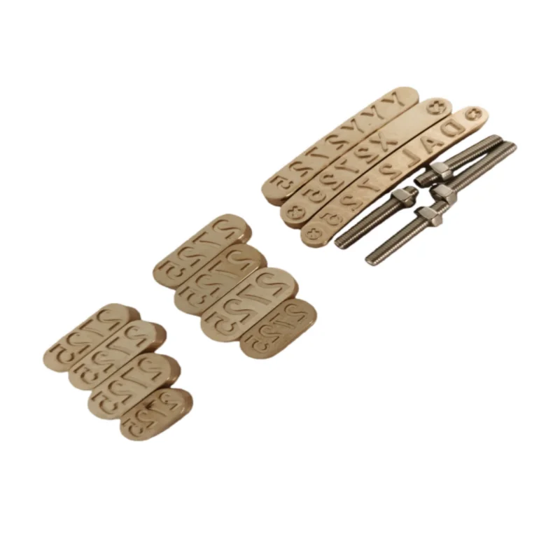 ปั๊มทองเหลืองสำหรับยาง datecode lotnumber แม่พิมพ์ปั๊มร้อน