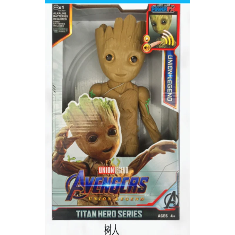 30 سنتيمتر لعبة مارفل أفنجرز ثانوس هالك سبايدرمان كابتن أمريكا الرجل الحديدي ثور النمر الأسود مع الصوت والضوء لعبة الحركة هدية #5