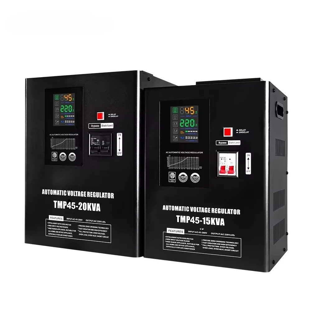 Input 45V-280V  ultra Low Voltage Stabilizer TMP-5KVA 10KVA 15KVA 20KVA Wall Mounted Home Automatic Voltage Regulator 220V