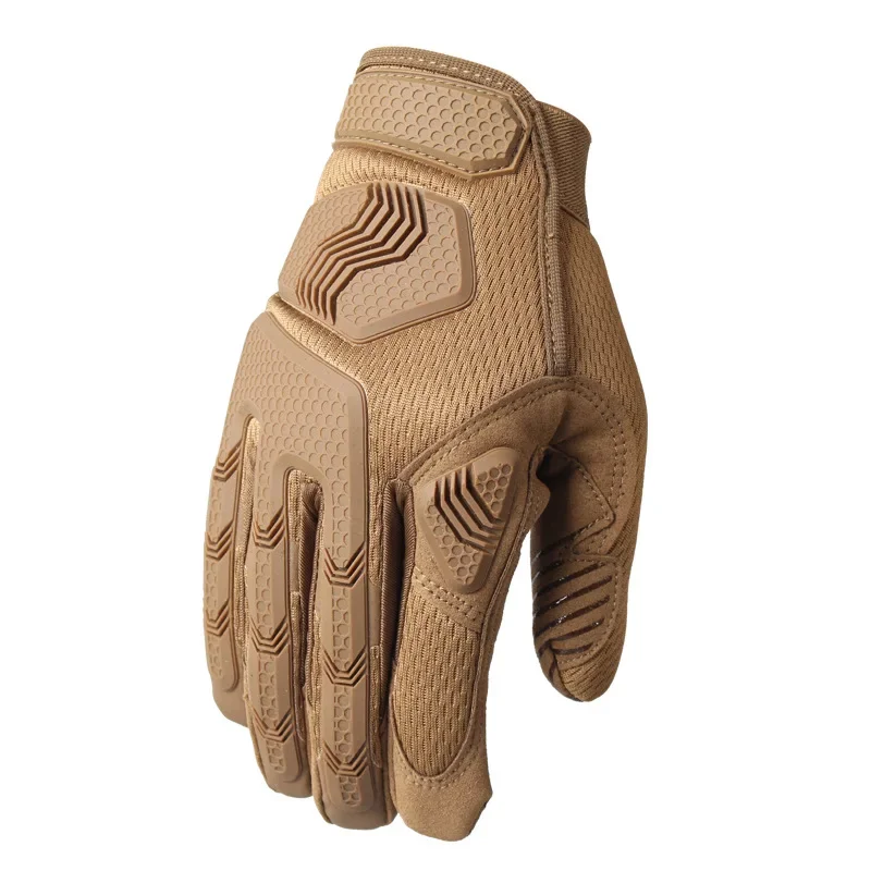 Homens do trabalho tático luvas de dedo completo, Multicam, Anti-Slip, Rip-Stop, Airsoft Mittens, homens militares, camuflagem Shooting Glove