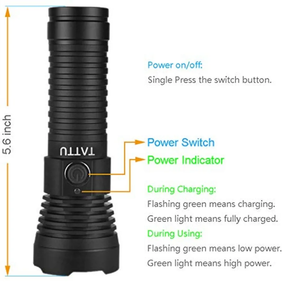 U3 UV Flashlight Rechargeable 395nm Black Light Torch Blacklight 10W Ultraviolet LED Lamp with Micro USB Charging Cable