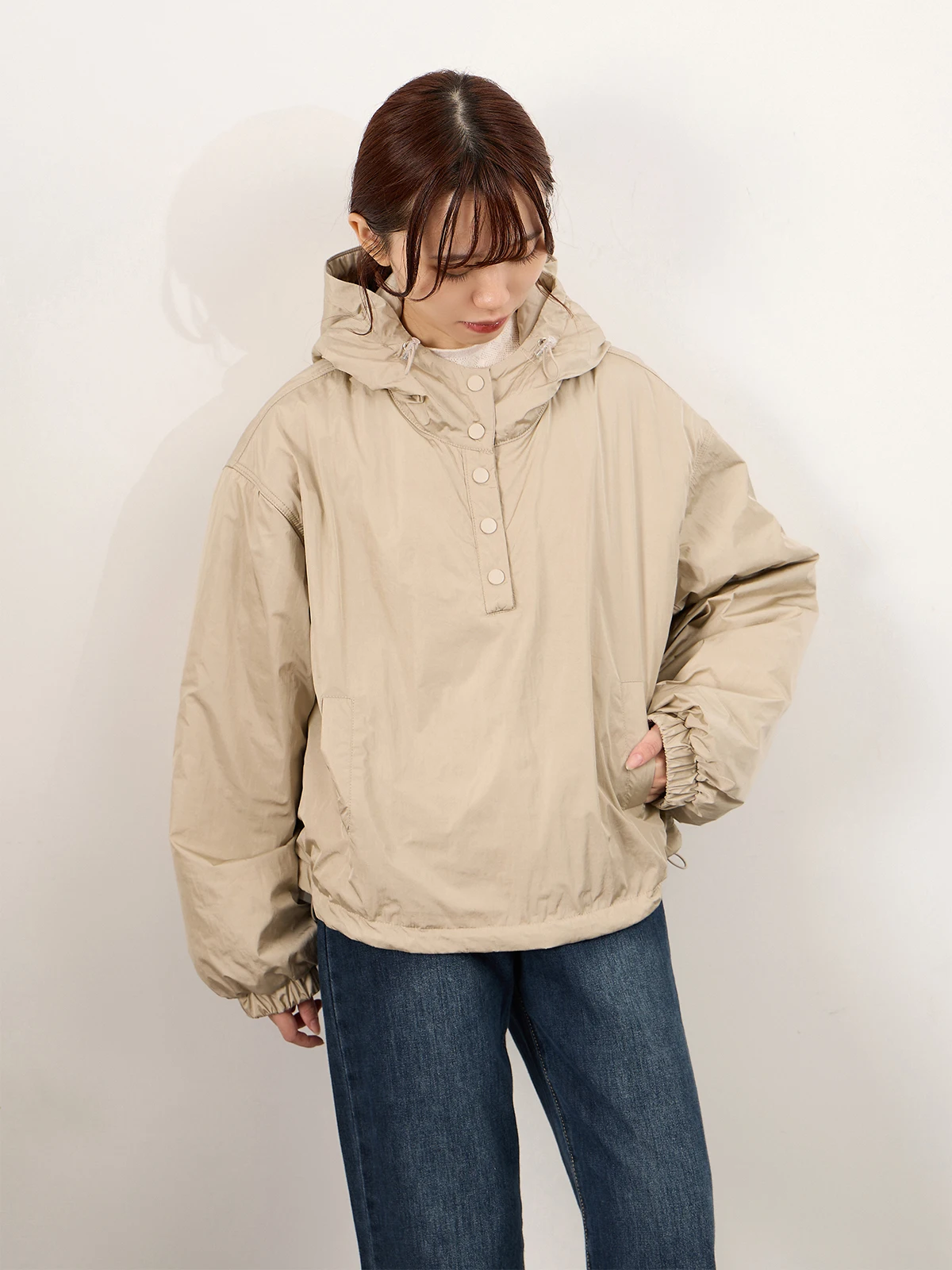 

Зимняя куртка Annuus с капюшоном, повседневная, свободного кроя, с хлопковым наполнителем, на пуговицах, с длинными рукавами, прямого кроя