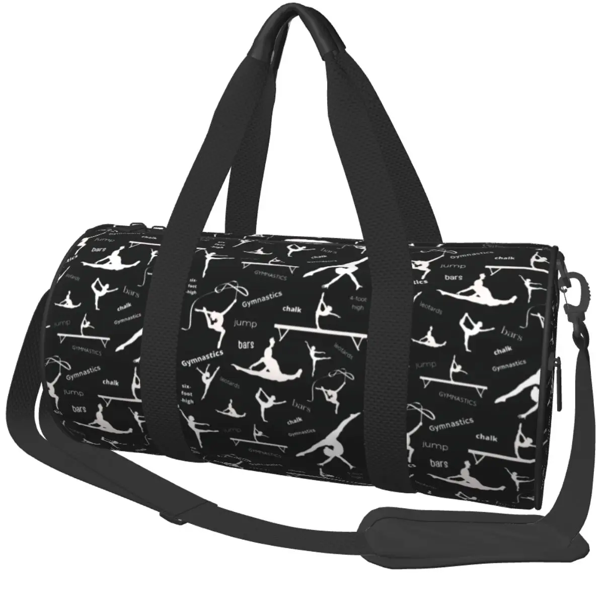 Gymnastics Print Gym Bag Travel Sports Bags Couple Custom Large Graphic Fitness Bag Portable Handbags
