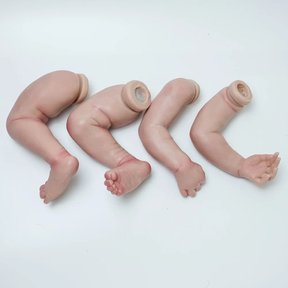 19Inch Reborn Doll Kit Populaire Slapen Al Geschilderd Pop Kits Doll Onderdelen Met Extra Body Veel Details Zichtbaar Veins