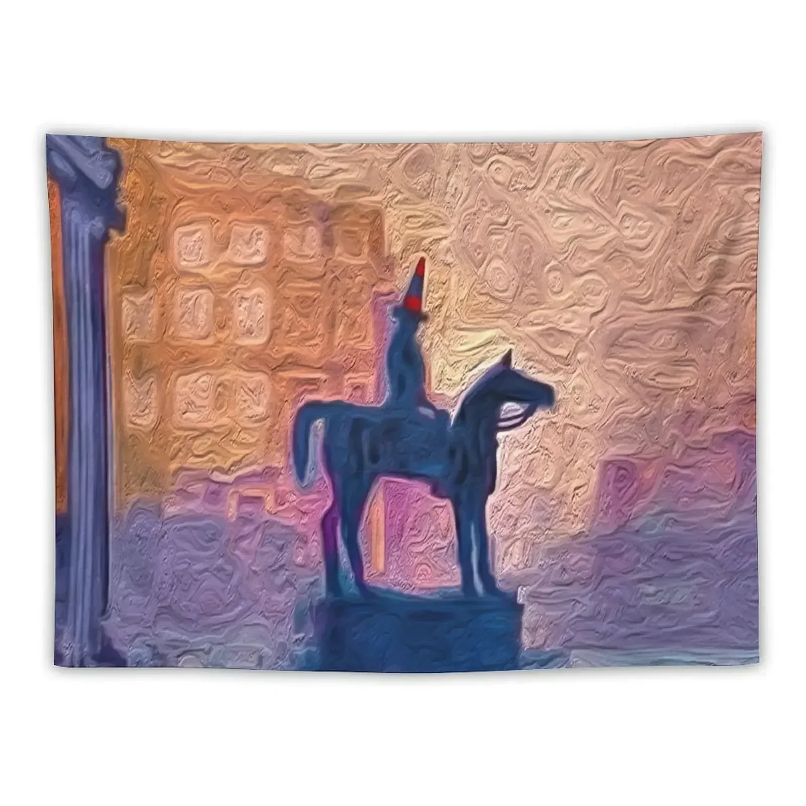 

Glasgow Cone Statue Digital Art Tapestry Wall Carpet Cute Decor Tapestry