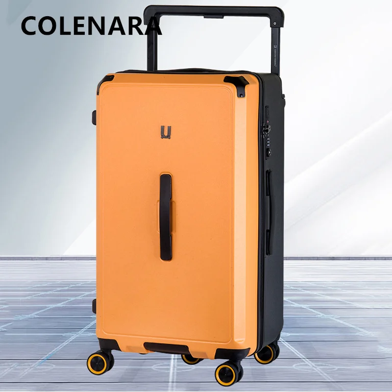 COLENARA ABS+PC Suitcase Women's Password Box Men's Large Capacity Trolley Case 26