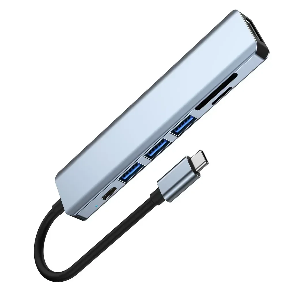 قفص الاتهام المتوافق مع USB C إلى 4K HD ، الشحن من النوع C ، SD ، قارئ بطاقة TF ، قفص الاتهام لماك بوك ، باد ، S21 ، ديكس ، تلفزيون ، ماوس ، USB ،