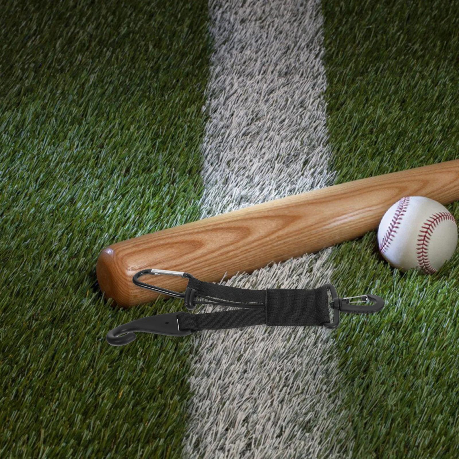 

2Pcs Baseball Gear Clip Organizer Glove Clips Elastic Bat Holder Hook Polyester Straps Softball Storage