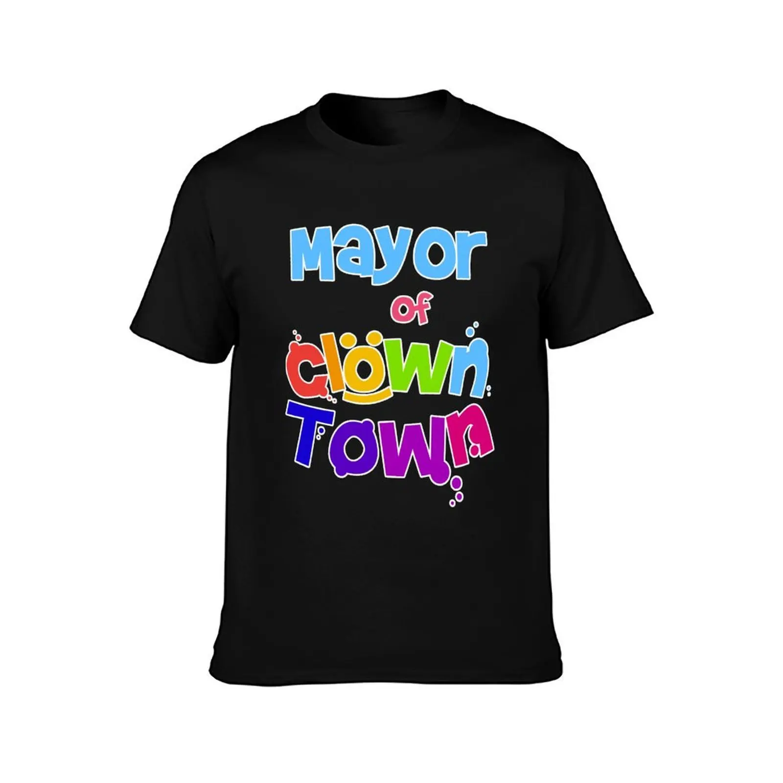 Mayor Of Clown-Town T-Shirt Summer Casual Cotton Tee Oversized Streetwear Tops Vintage Graphic Print Loose Fit Short Sleeve