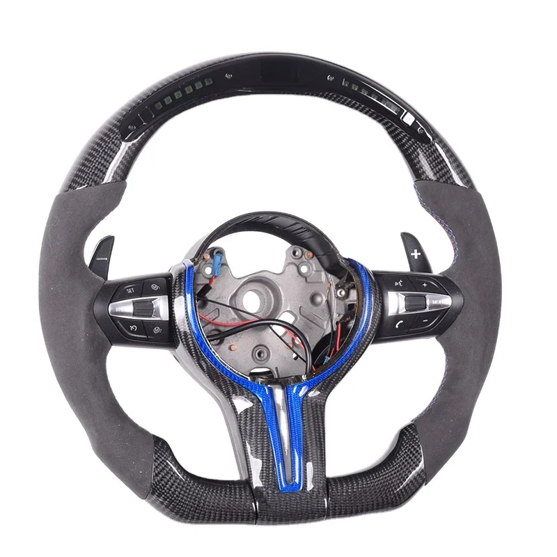 Hot sell  Carbon Fiber racing car steering wheel for M5 M6 F18 F11 F12 F13