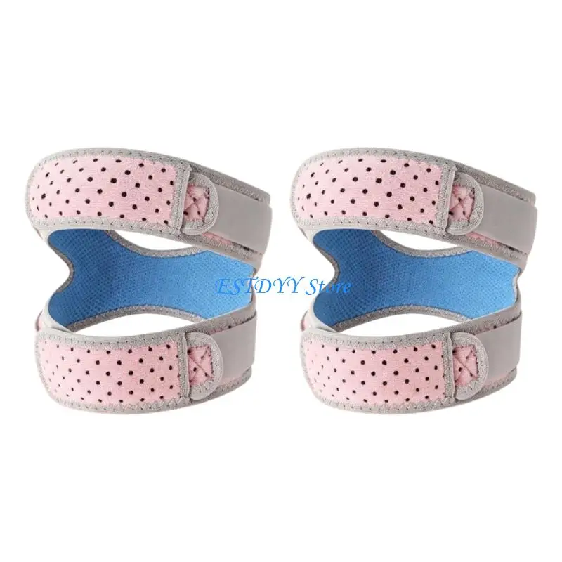 G6DE 1 Pair High Performances Silicone Patellas Knee Brace with Comfortable Stability Patellar Band