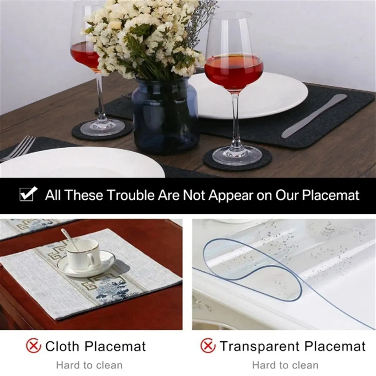 *X07A 7 комплектов моющихся фетровых салфеток, ковриков для стола, стеклянных ножей, вилок, подставок, сумок для столовых приборов, набор изоляционных подушечек, светло-серый *X07A 7 комплектов моющихся фетровых салфеток, ковриков для стола, стеклянных ножей, вилок, подставок, сумок для столовых приборов, набор изоляционных подушечек, светло-серый