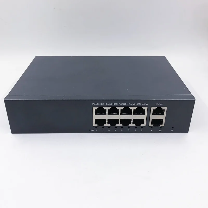 โปรโตคอลมาตรฐาน802.3AF/ที่48V POE OUT/48V Poe Switch 1000 Mbps POE Poort; 1000 Mbps UP Link Poort; Poe สวิทช์ NVR
