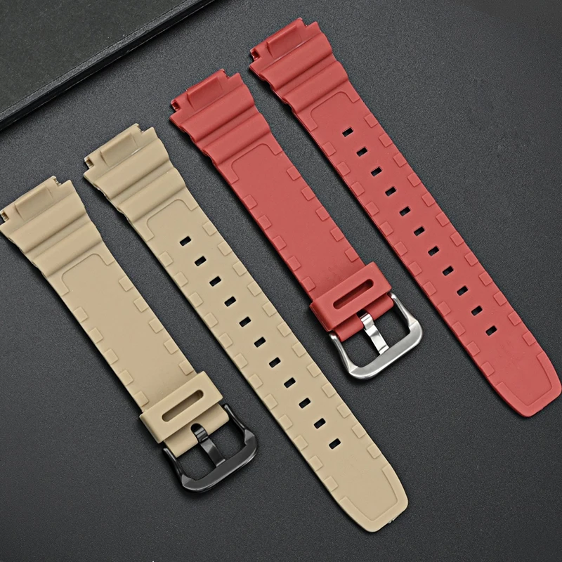 Resin Rubber Watchband Strap For Casio AQ-S810W AE-1200 SGW-400 W-800H F-108WH ; W-215 ; AEQ-110W 18mm Interface Wrist Band Belt
