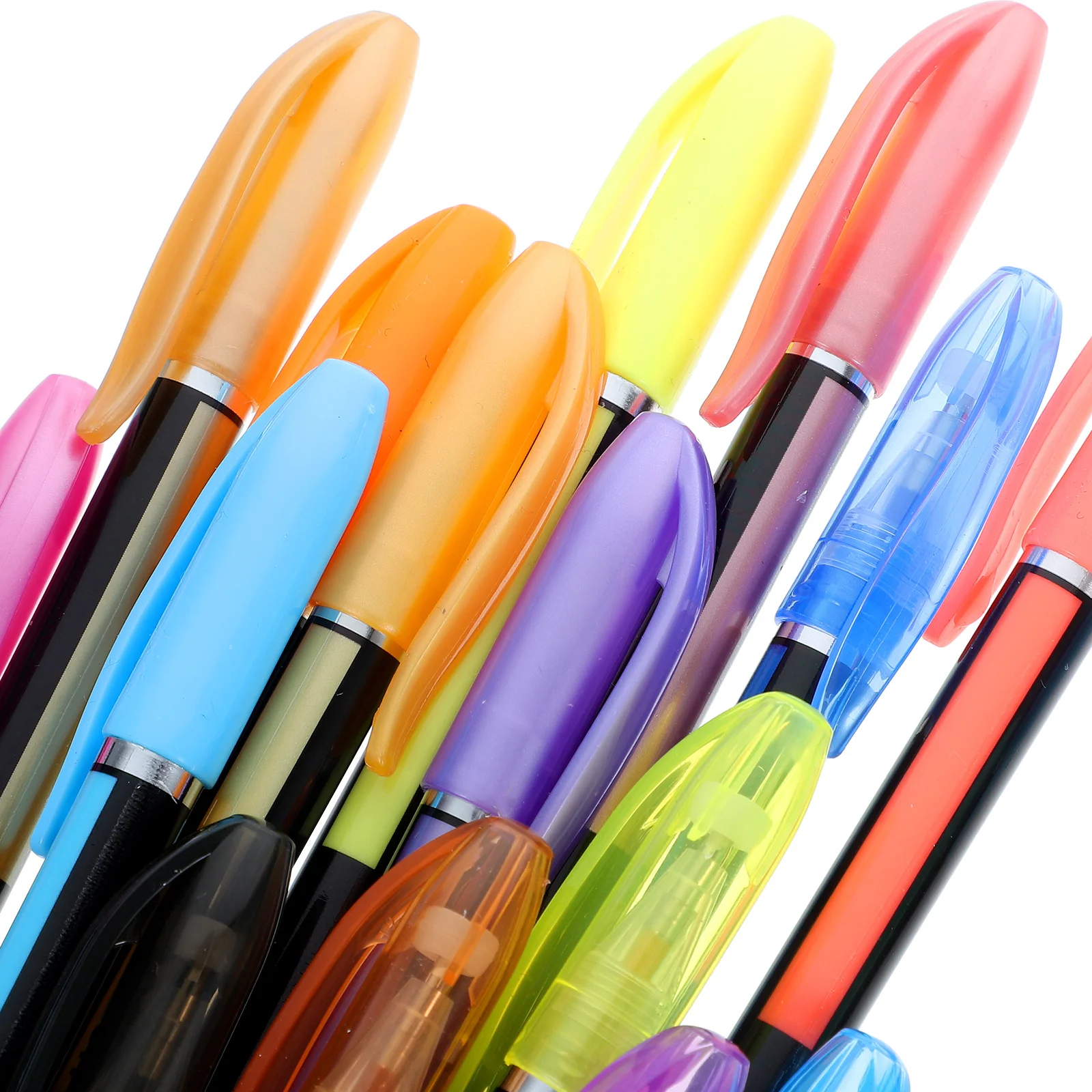 48 قطعة أقلام جل ملونة نابضة بالحياة معدنية نيون حليبي بريق الحبر غرامة تلميح علامات فنية لرسم التلوين المجلات