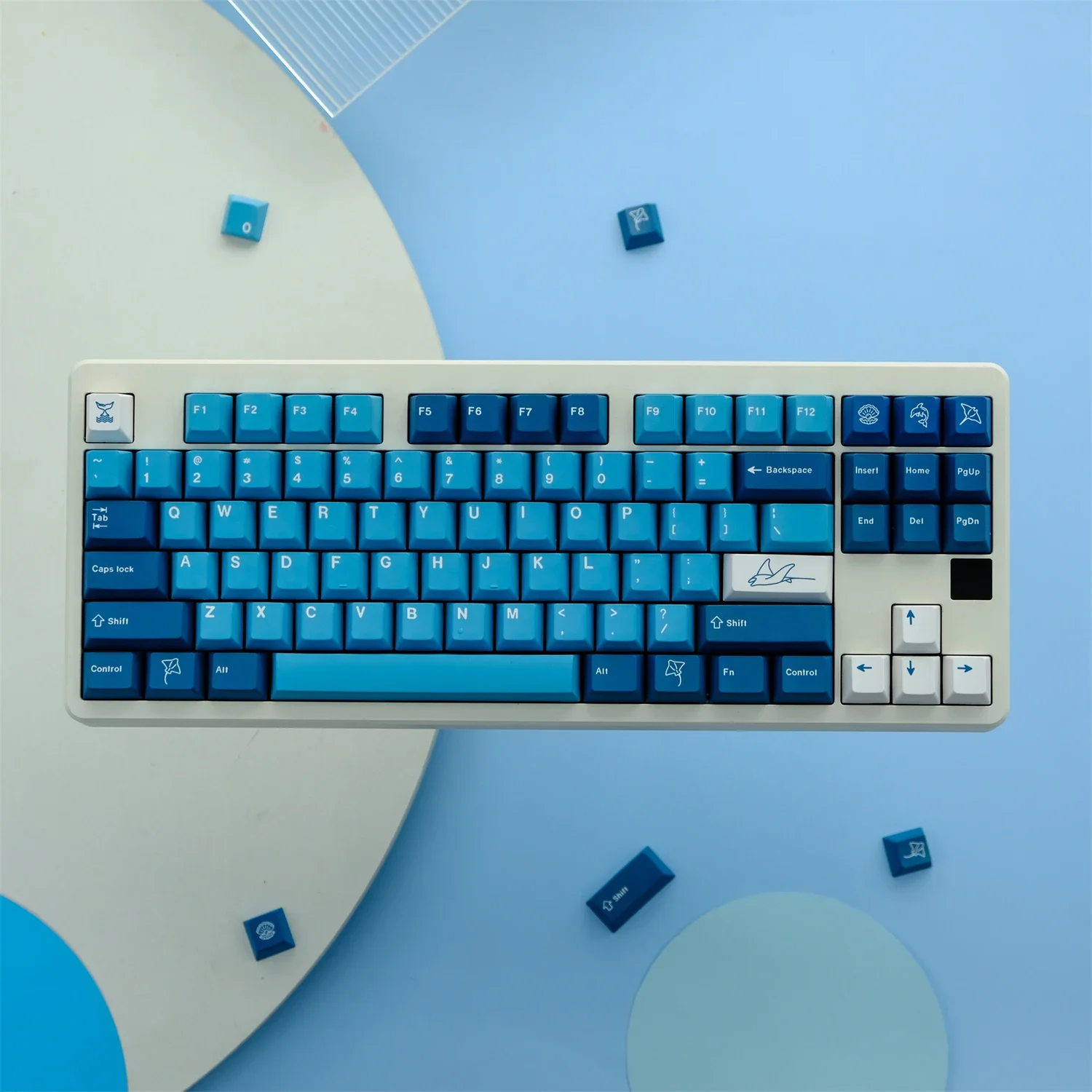 Teclado mecânico original PBT, 129 teclas, High Sublimated Keycaps, Hot Brother Peripherals